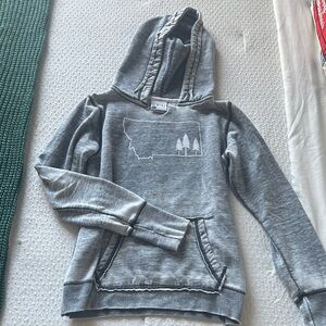 Women’s Gray Hoodie with Montana Design